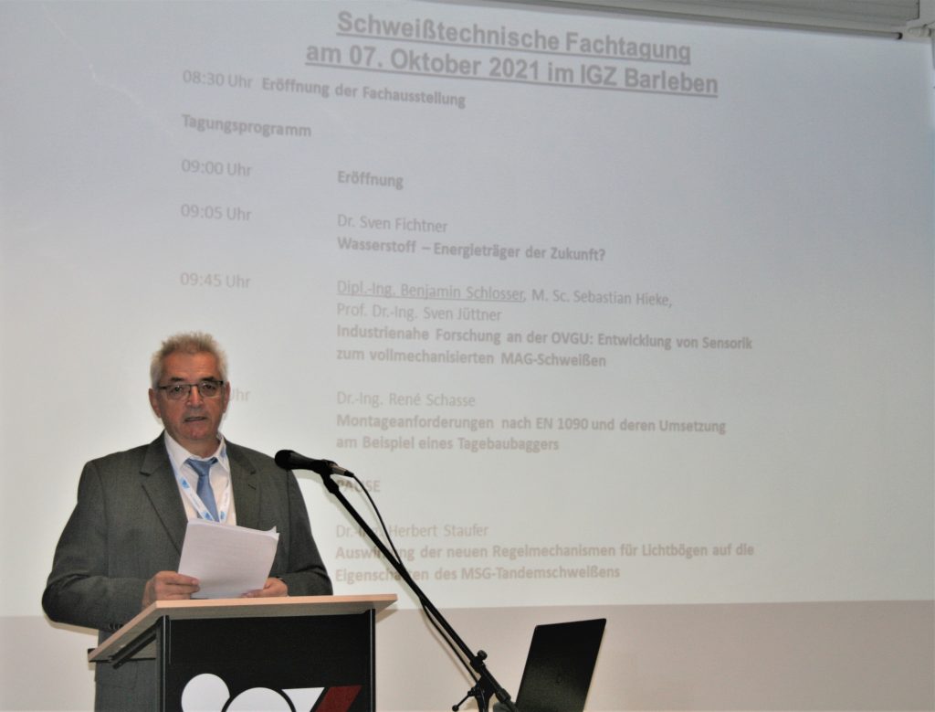 Eröffnung der 29. Schweißtechnischen Fachtagung Magdeburg  durch Dipl. Ing. D. Berndt, Vorsitzender BV 
